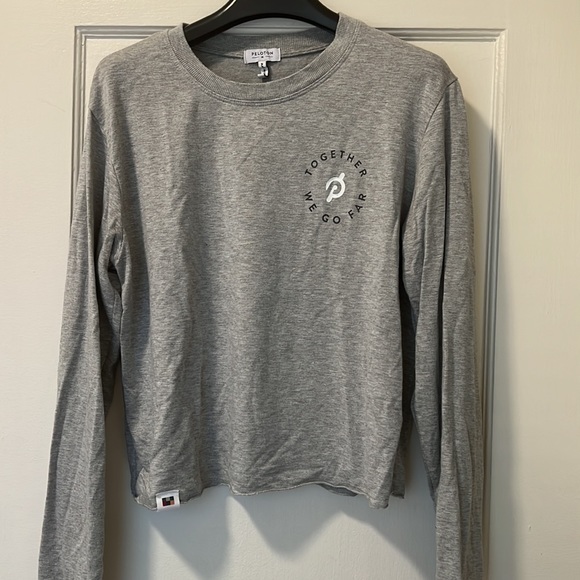 Peloton Long-Sleeved Active Top Gray M - Picture 3 of 3